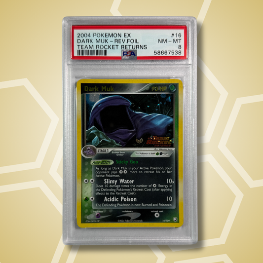 2004 Dark Muk Team Rocket Retruns Rev. Foil PSA 8 (EN)