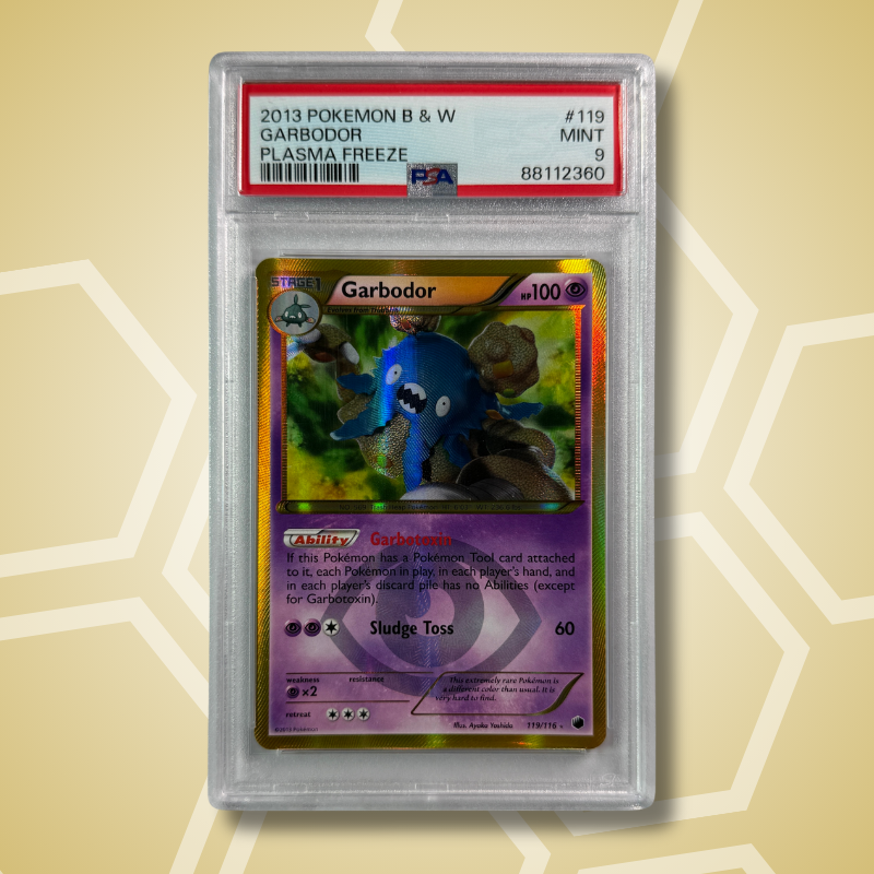 2013 Garbodor Gold Shiny Plasma Freeze PSA 9 (EN)