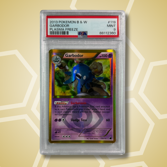 2013 Garbodor Gold Shiny Plasma Freeze PSA 9 (EN)