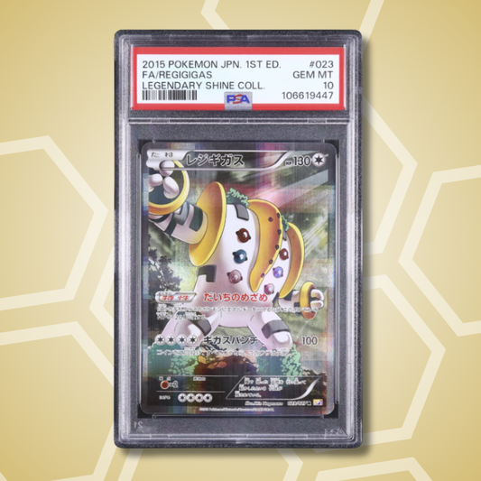 2015 Pokemon Japanese Regigigas R 1st Edition FA Legendary Shine Collection CP2 #023 PSA 10