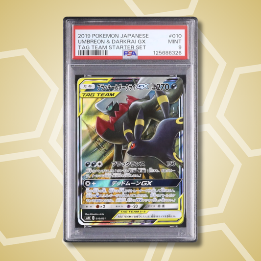 2019 Pokemon Japanese Umbreon & Darkrai GX Tag Team Starter Set SMM #010 PSA 9
