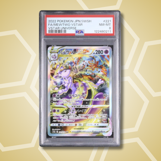 2022 Pokemon Japanese Mewtwo VSTAR SAR FA VSTAR Universe S12a #221 PSA 8