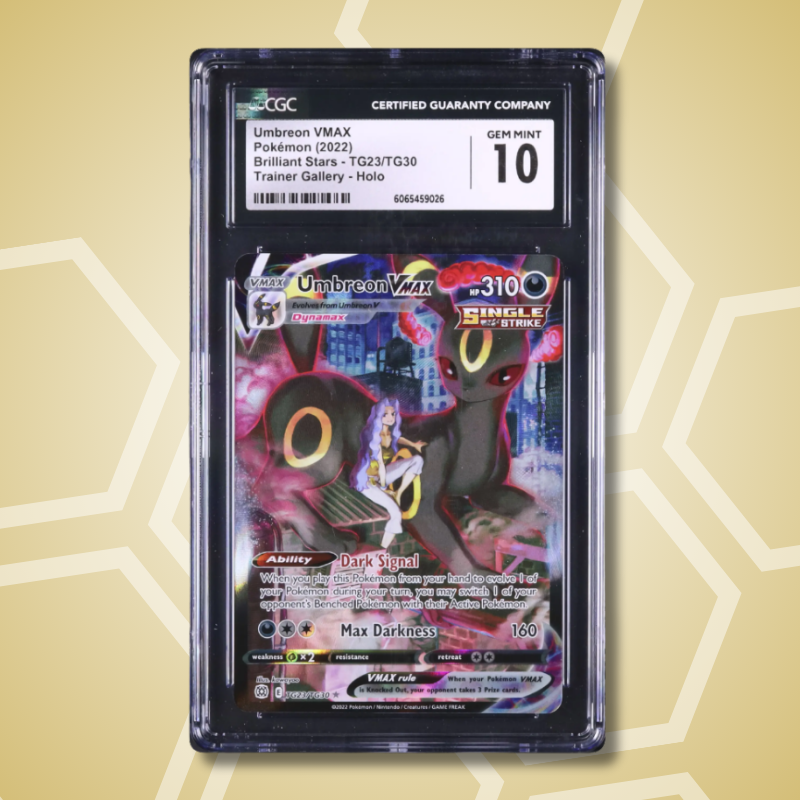 2022 Pokemon Umbreon VMAX CSR FA Brilliant Stars #TG23 CGC 10