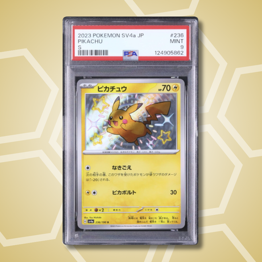 2023 Pokemon Japanese Pikachu S Shiny Shiny Treasure ex SV4a #236 PSA 9