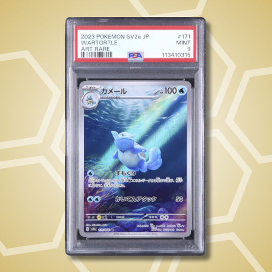 2023 Pokemon Japanese Wartortle AR Pokemon Card 151 SV2a #171 PSA 9