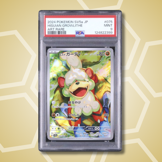 2024 Pokemon Japanese Hisuian Growlithe AR Crimson Haze SV5a #075 PSA 9