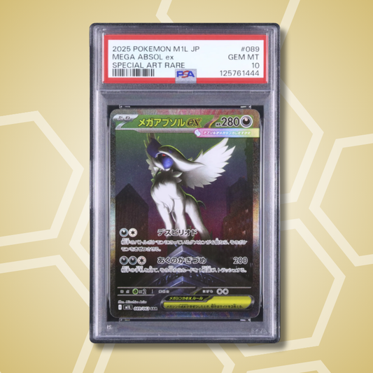 2025 Pokemon Japanese Mega Absol ex SAR Mega Brave M1L #089 PSA 10