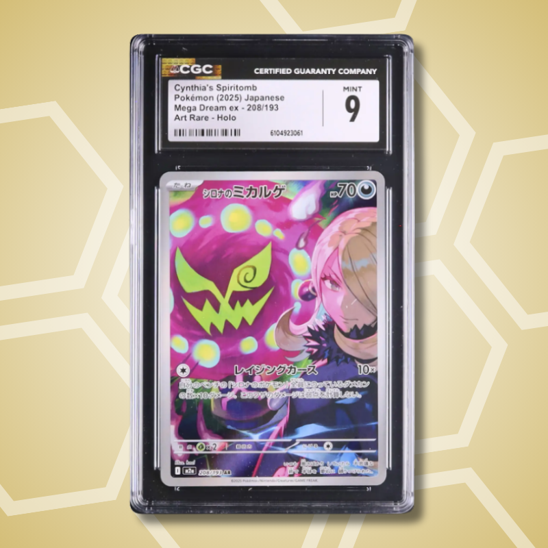 2025 Pokemon Japanese Cynthia's Spiritomb AR MEGA Dream ex M2a #208 CGC 9