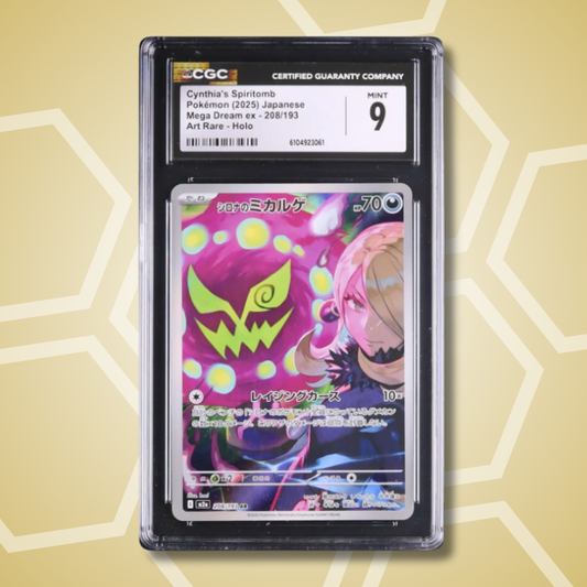 2025 Pokemon Japanese Cynthia's Spiritomb AR MEGA Dream ex M2a #208 CGC 9