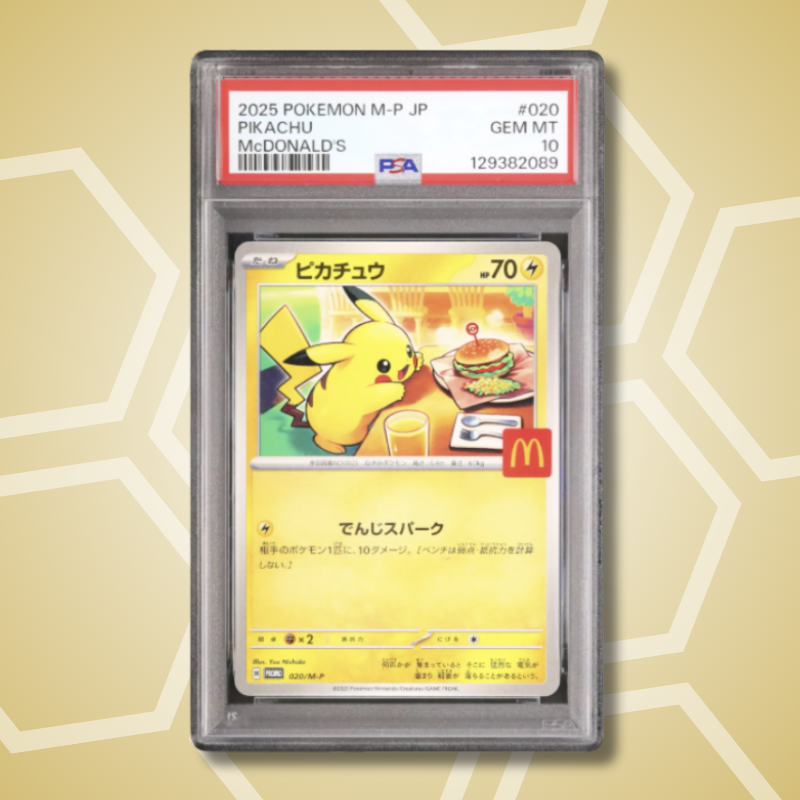 2025 Pokemon Japanese Pikachu Promo McDonald's #020/M-P PSA 10