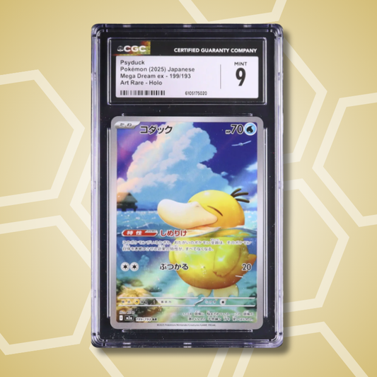 2025 Pokemon Japanese Psyduck AR MEGA Dream ex M2a #199 CGC 9