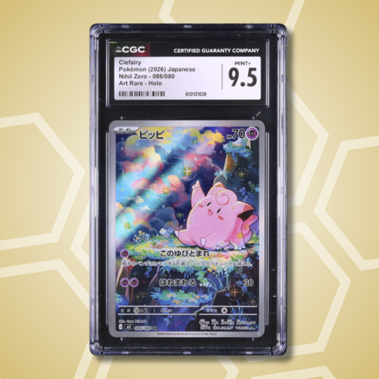 2026 Pokemon Japanese Clefairy AR Nihil Zero M3 #086 CGC 9.5