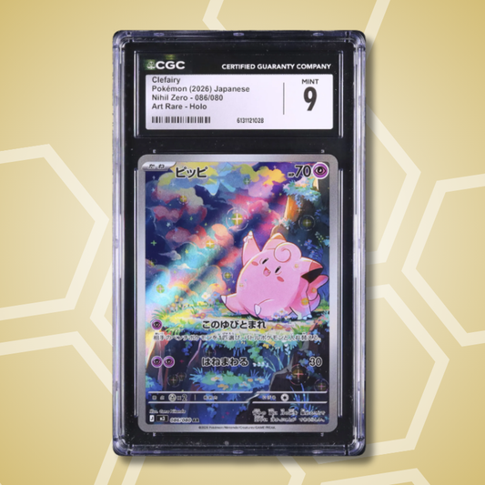 2026 Pokemon Japanese Clefairy AR Nihil Zero M3 #086 CGC 9