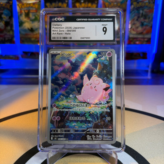 Clefairy (AR Holo) - 2026 Nihil Zero #086/080 - CGC 9 - Cert 6140712023