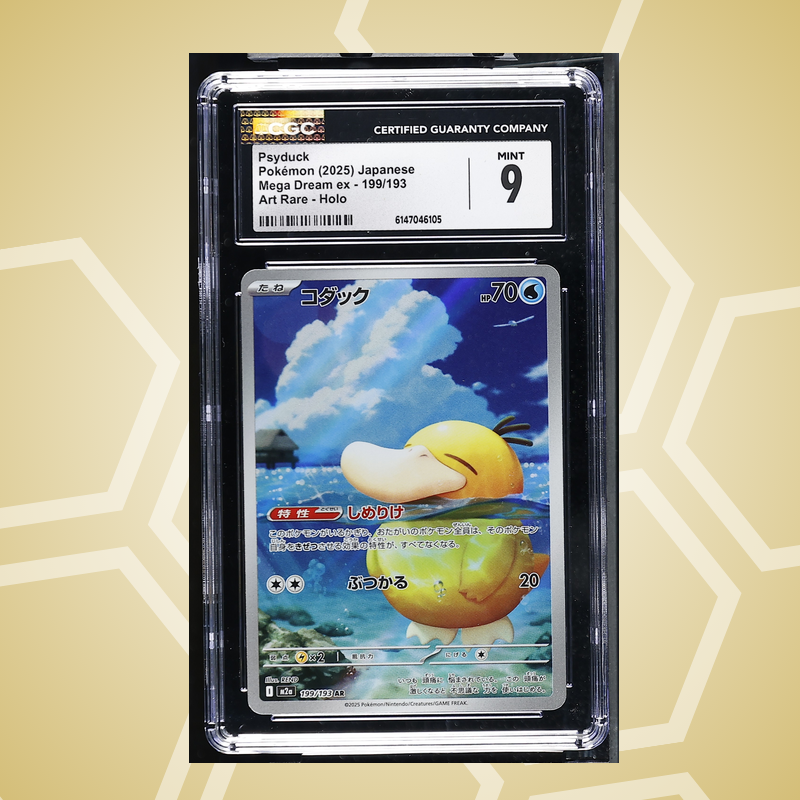 Enton (Psyduck) Art Rare Holo – Mega Dream ex JP – CGC 9 (2025)