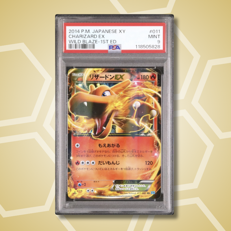 Charizard EX 1st Edition Wild Blaze JP PSA 9 2014