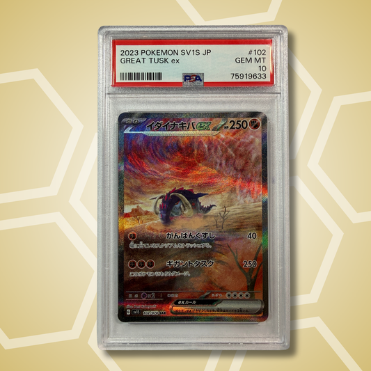 Great Tusk ex SAR Scarlet JP PSA 10 2023
