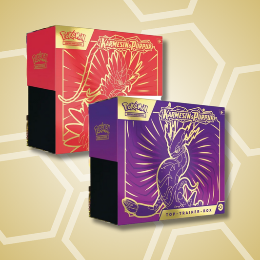Karmesin & Purpur - Top Trainer Box (DE)