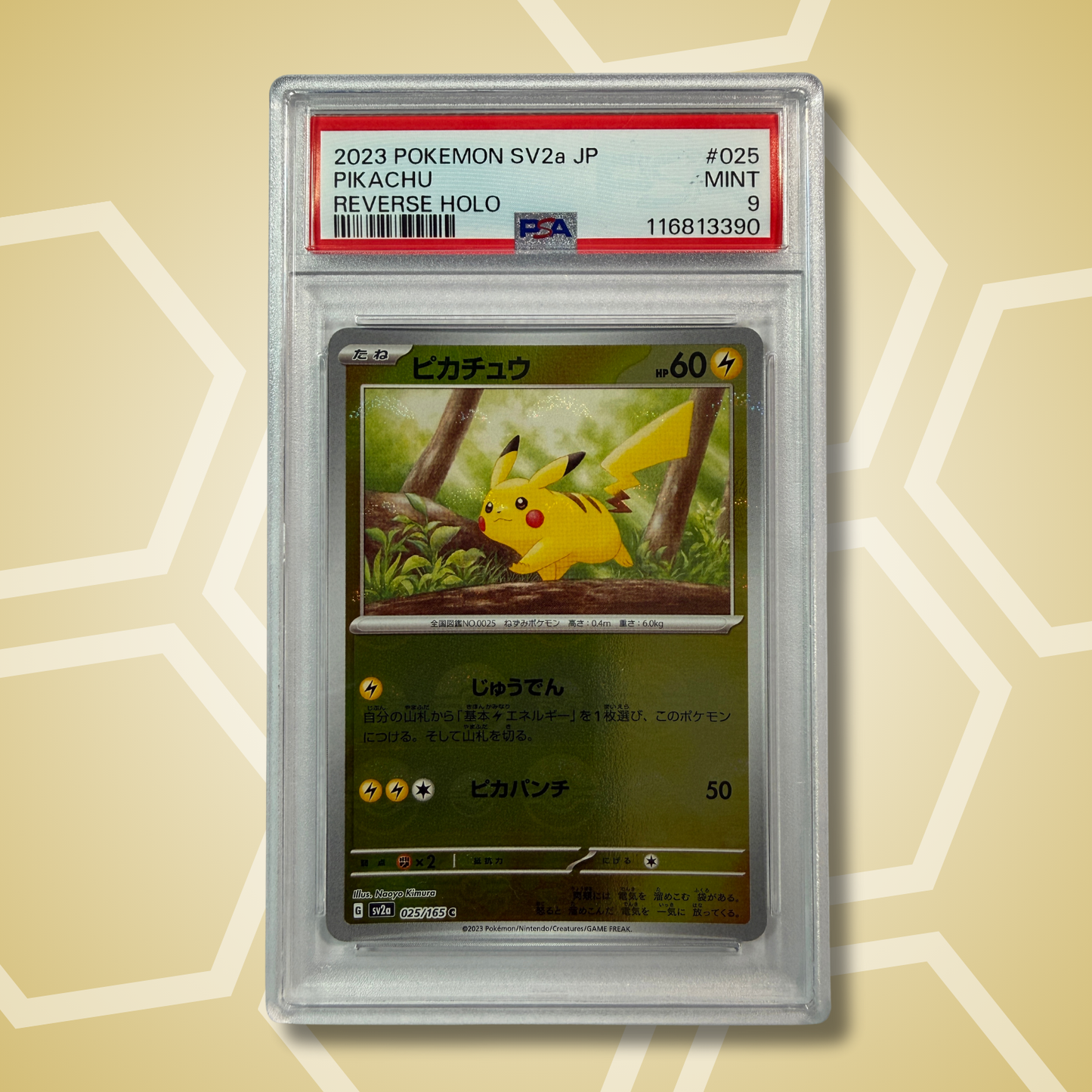 Pikachu Pokeball Reverse 151 JP PSA 9 2023