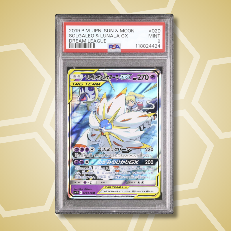 Solgaleo & Lunala GX Dream League JP PSA 9 2019